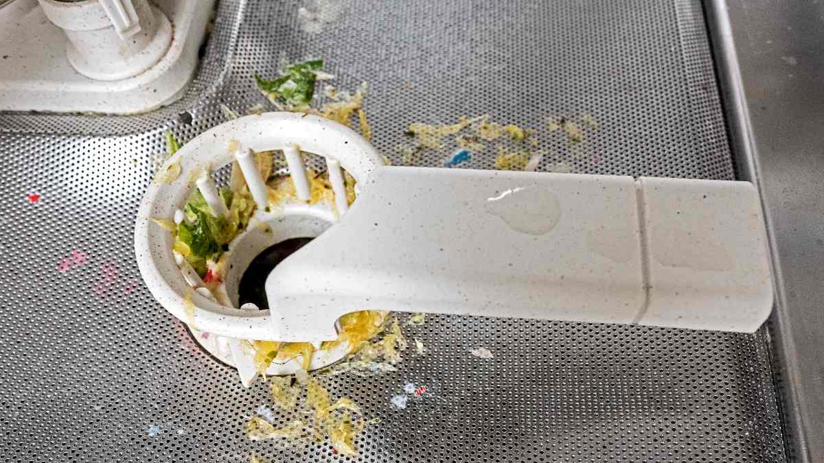 clogged dishwasher filter