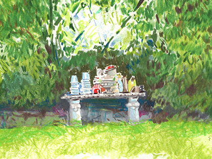 Evie Cahir's artwork Eaglemont, 6:12pm.