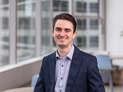 Professional headshot of RACV graduate Rylan.