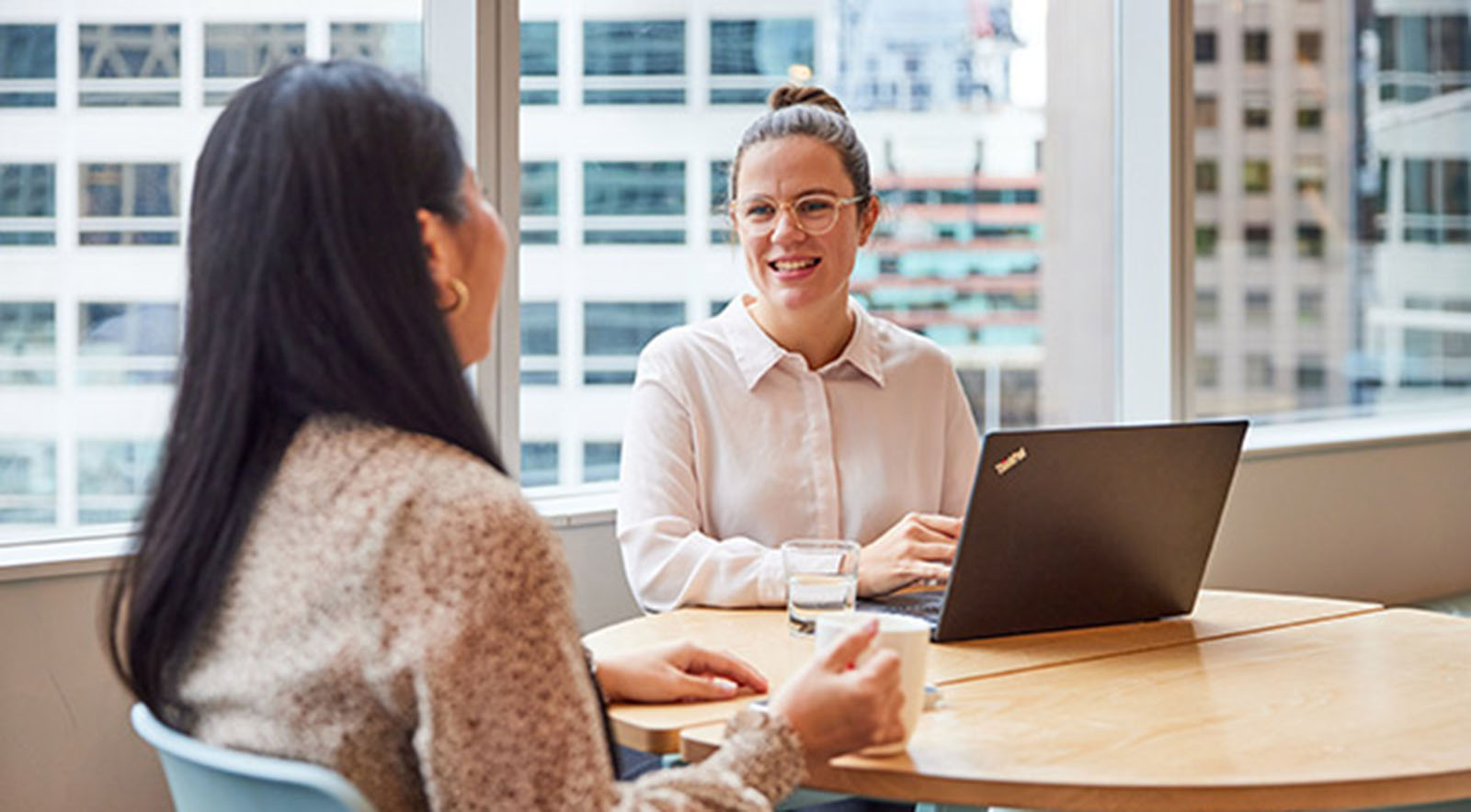 RACV staff members in the office.