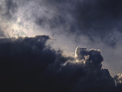 Image of dark storm clouds in sky.