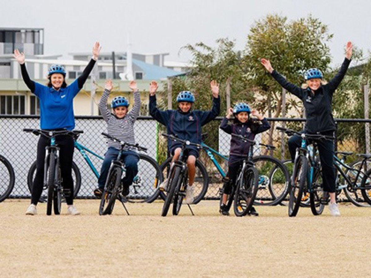 RACV and Bicycle Network Ride2School Bike Ed program launch.