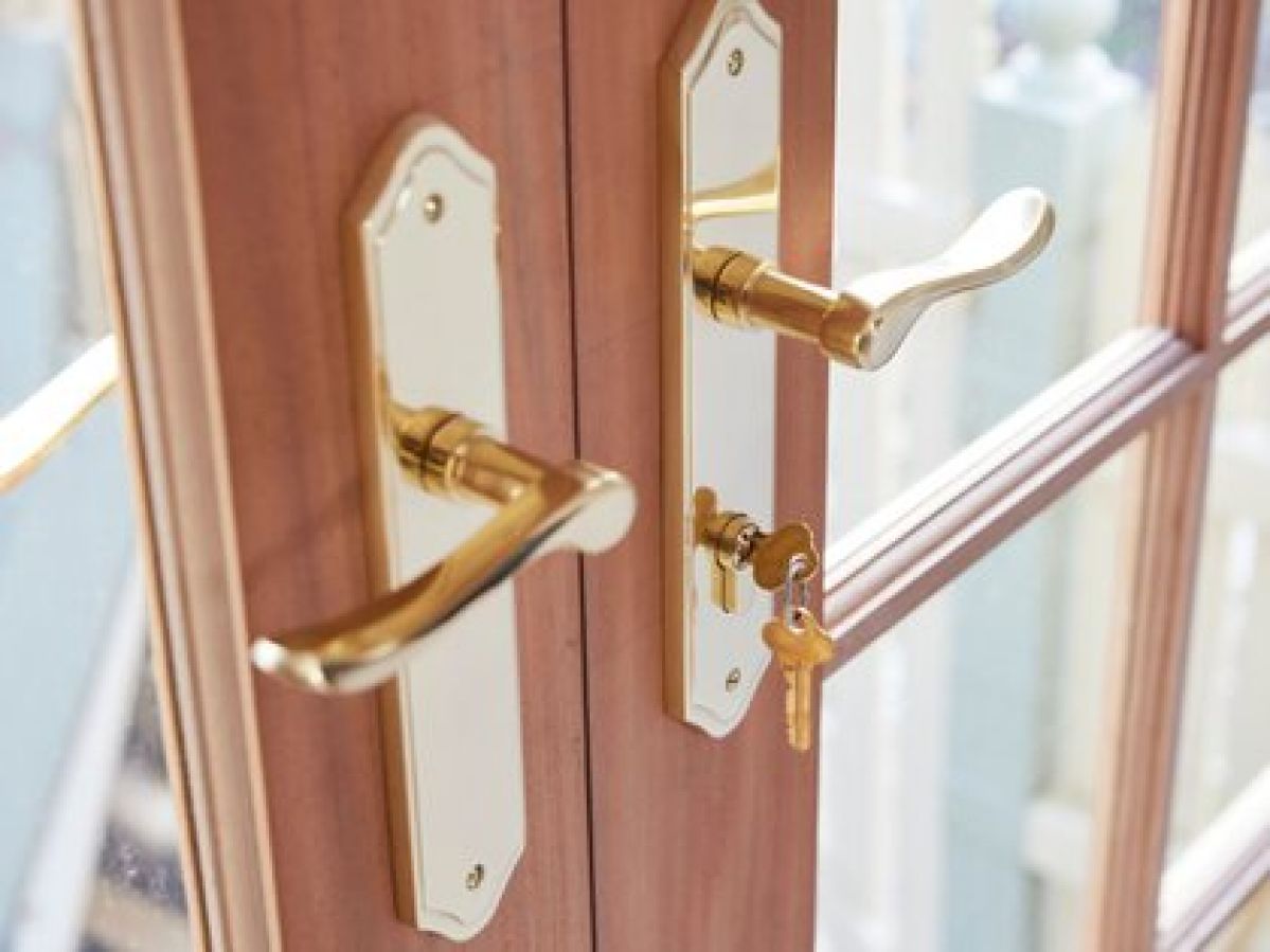Keys in the front door lock
