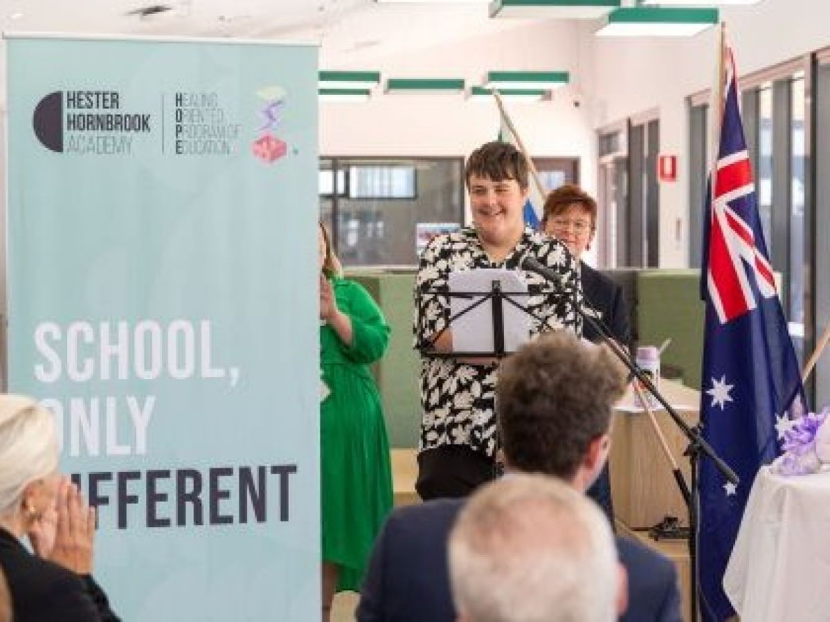 Announcement from student of Hester Hornbrook Academy