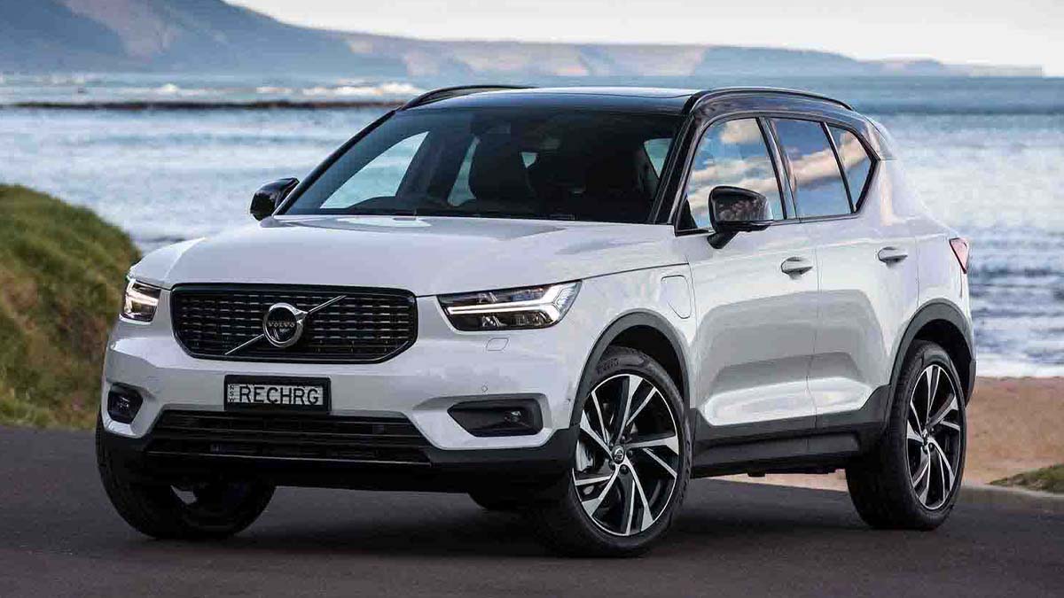 White Volvo XC40 SUV
