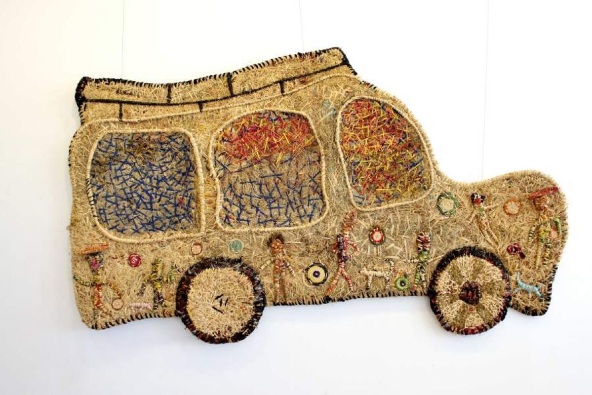 Car weaved by Tjapi weaver Dianne Ungukalpi Golding image by: Jessica Stewart