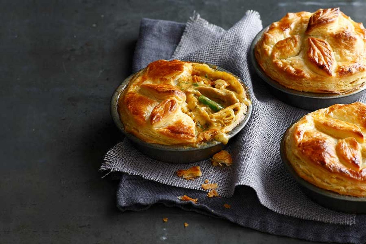 Pies with puff pastry