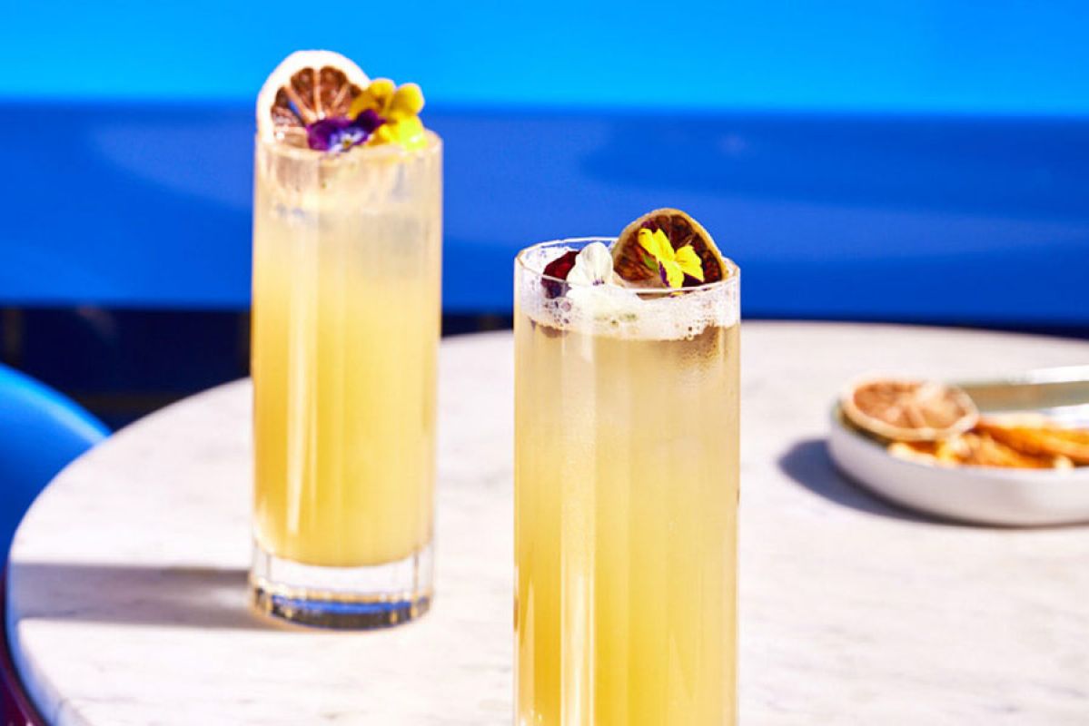 punch drink on table