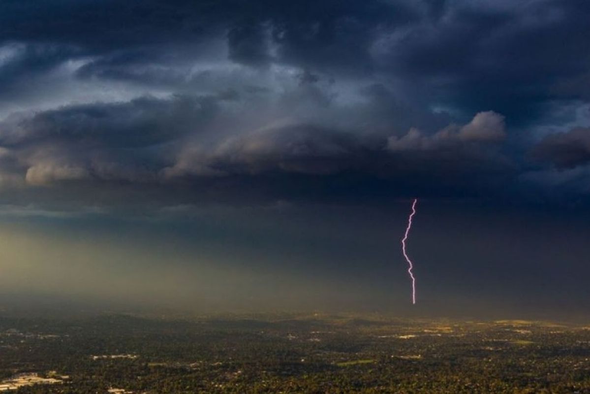 Storm skies