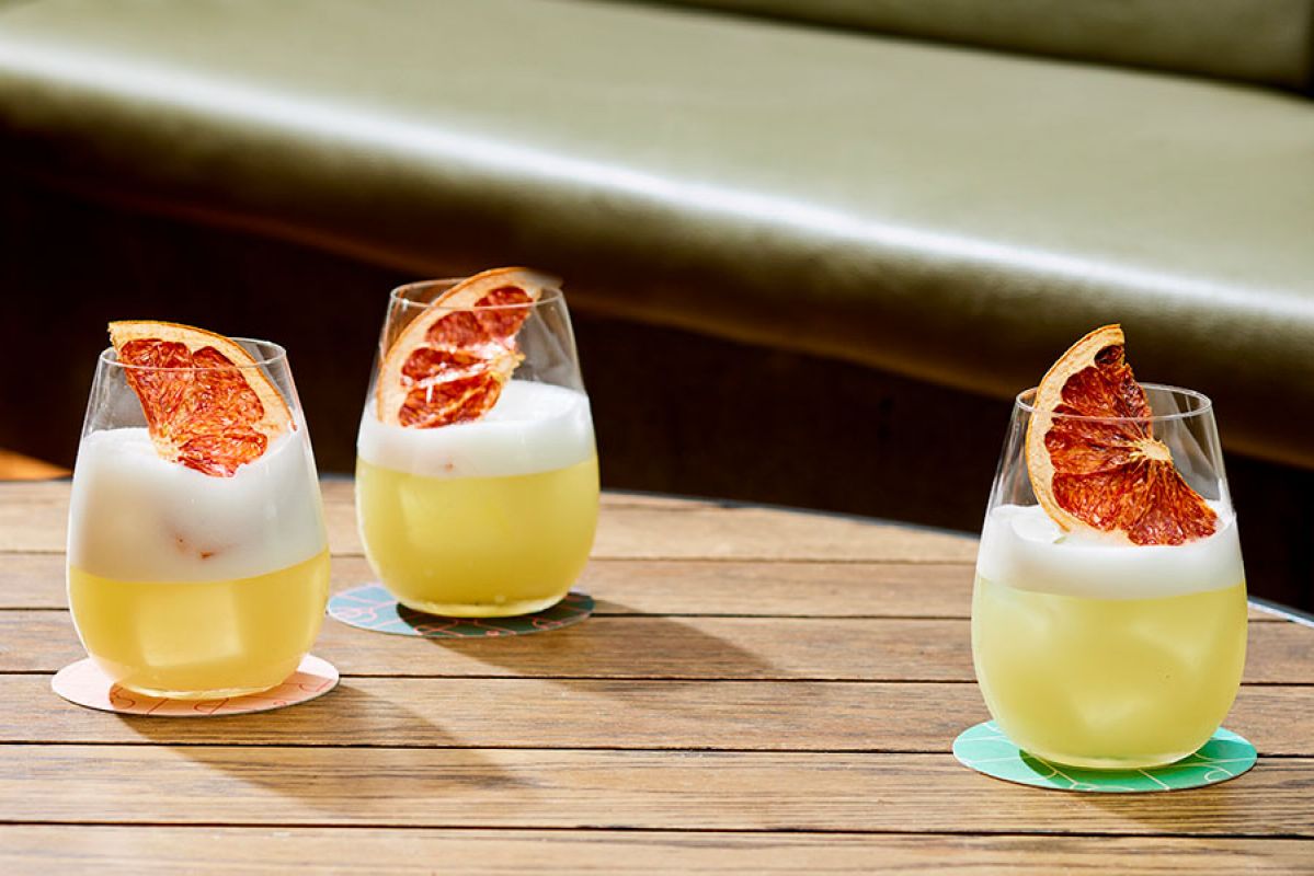 cocktails on table