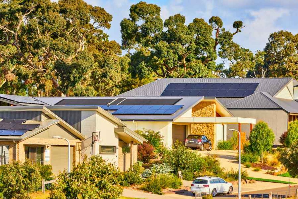 solar rooftop with car in background
