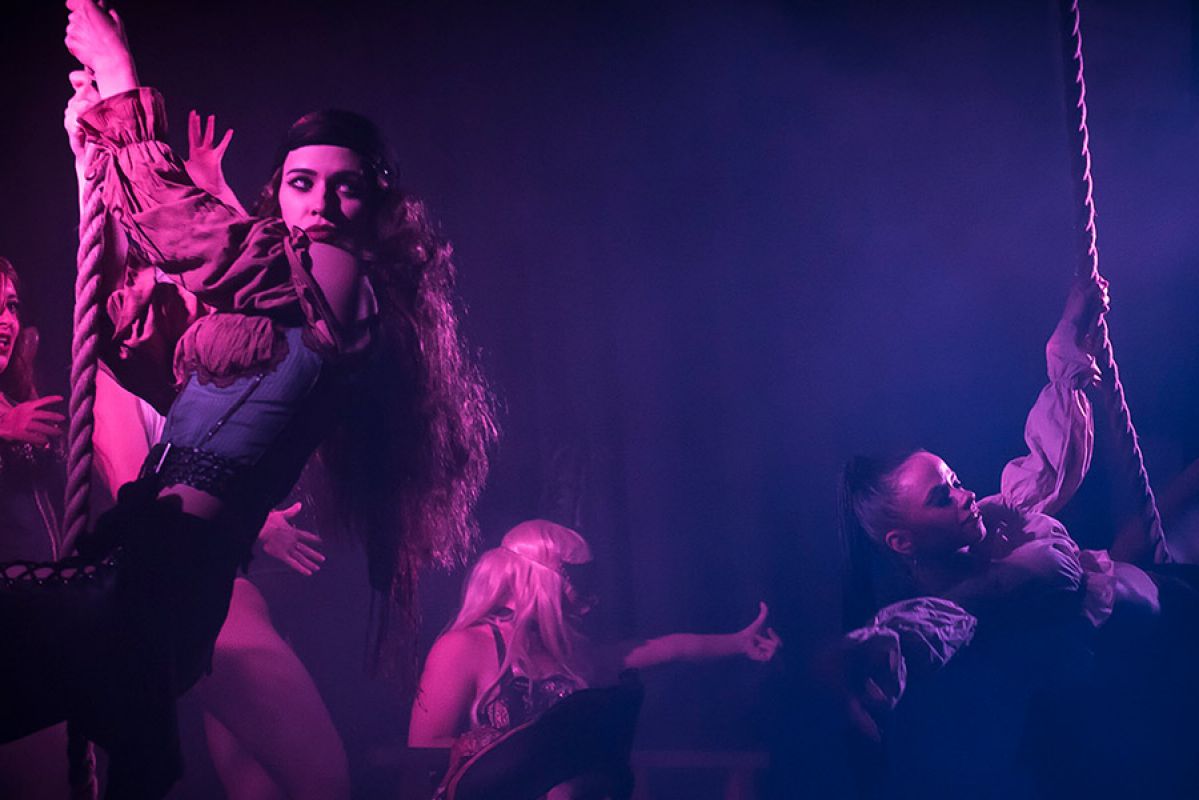 Performers dressed as pirates 