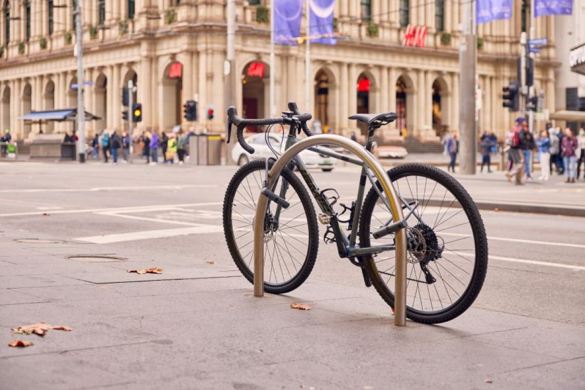 a properly locked bike