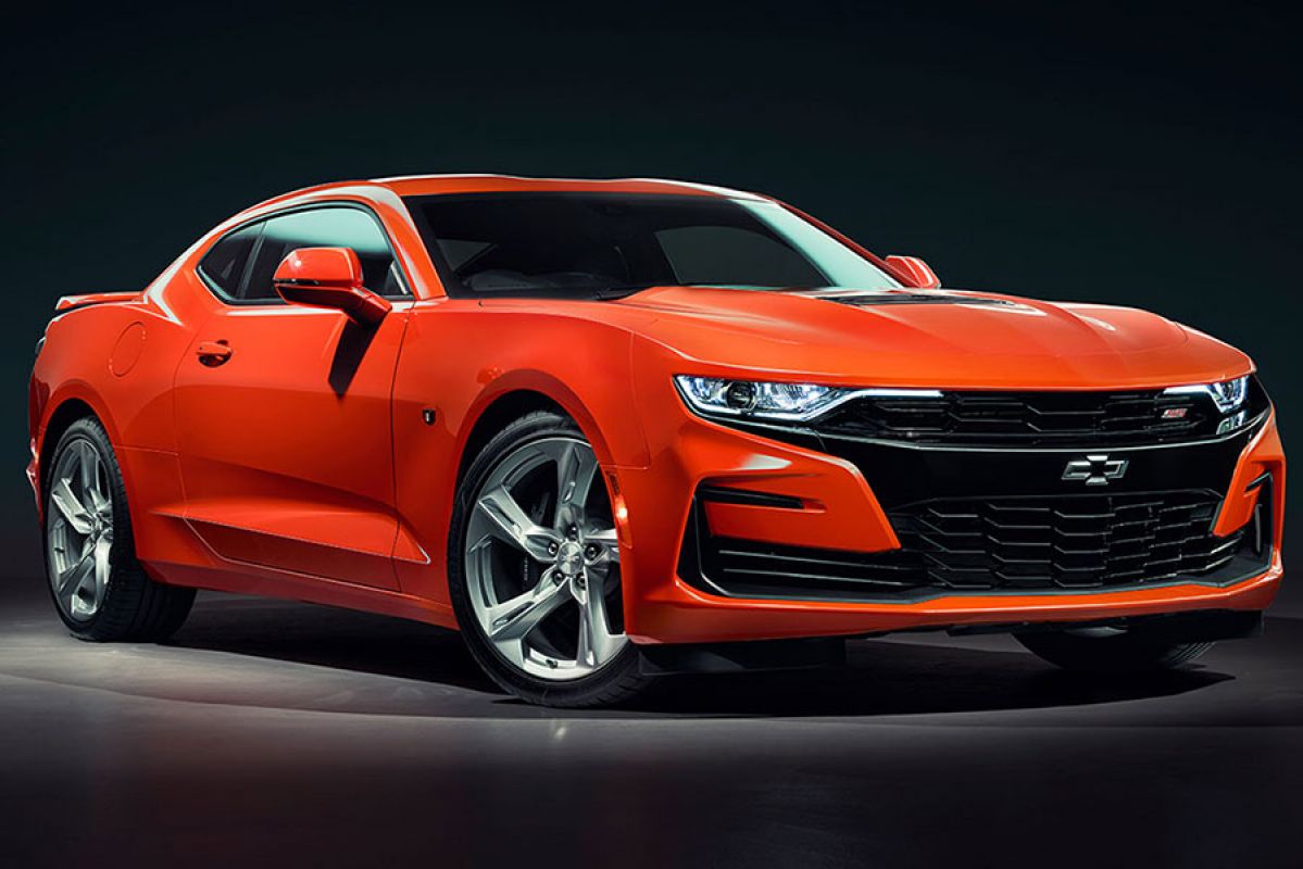 Orange 2019 Chevrolet Camaro 2ss