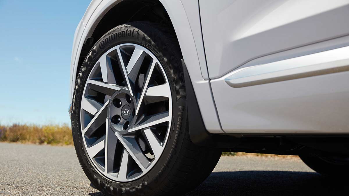 Santa Fe tyre close up