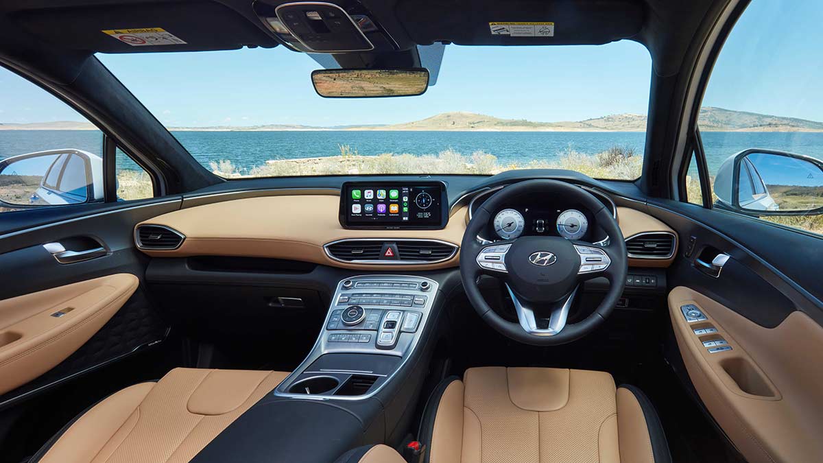 Front interior of Santa Fe Highlander 