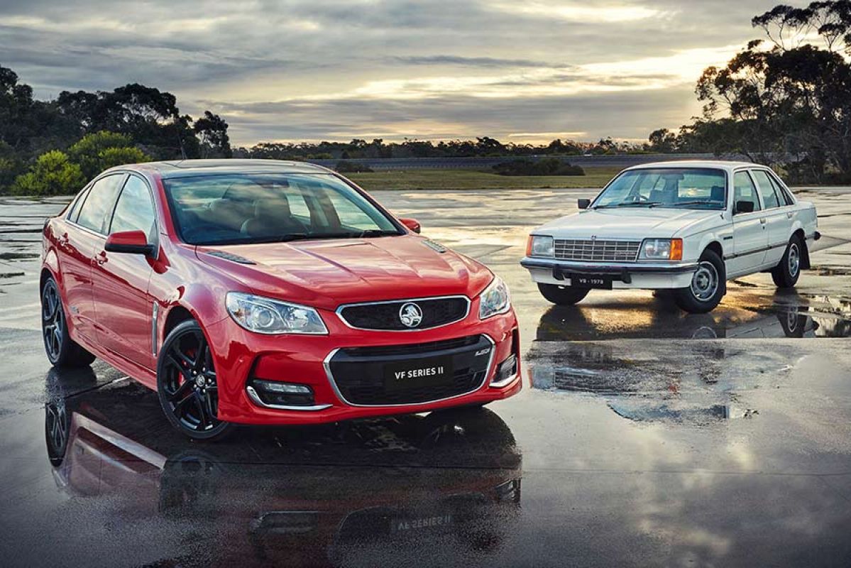 Two Holden Commodores