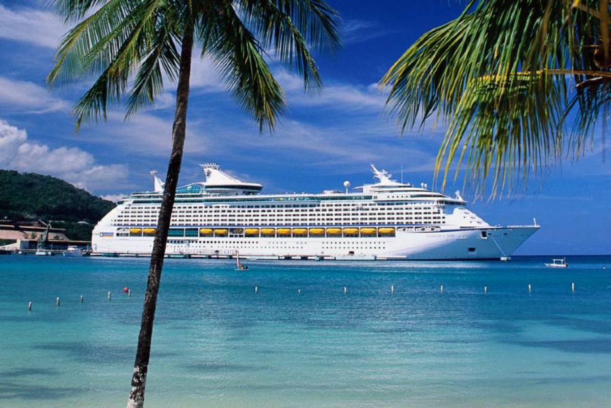 Cruise ship on water
