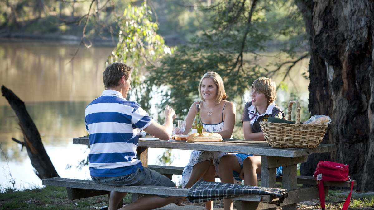 Family picnic in Seymour