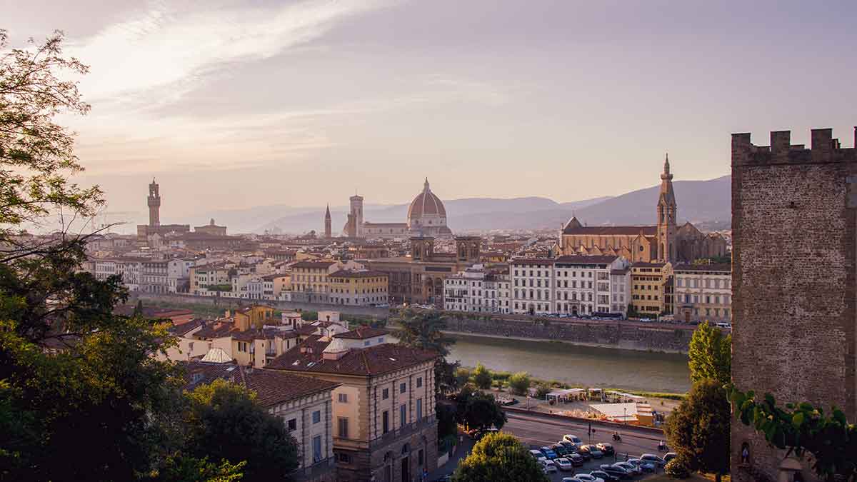 An hillside look at the city of Florence