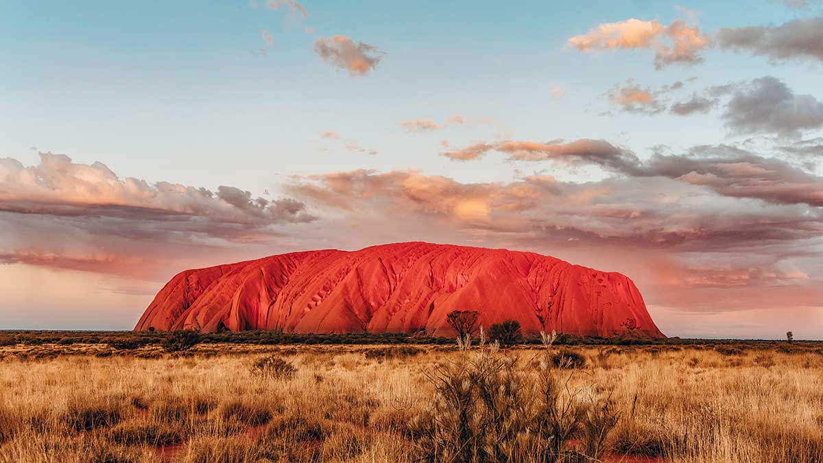 Uluru sunset in Central Australia