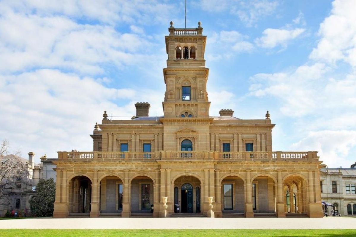 sandstone mansion