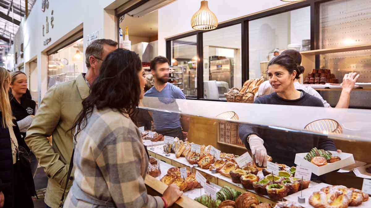 shopping at South Melbourne Market
