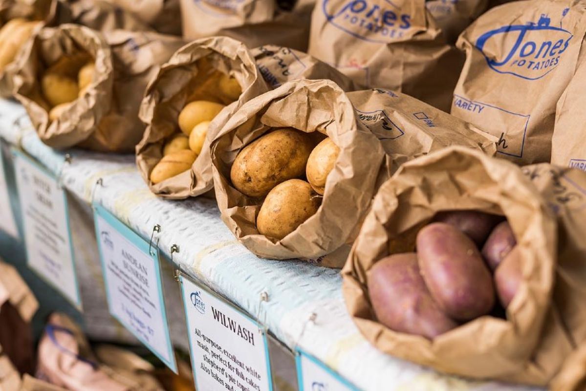 Potatoes at Warragul Farmer's Market