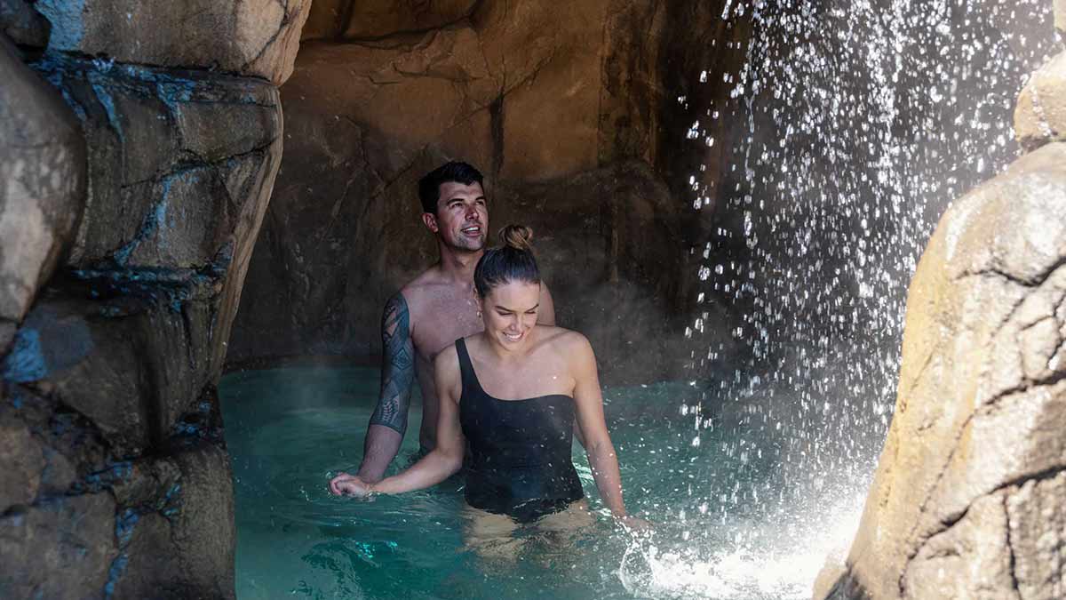 Couple at Deep Blue Hot Springs