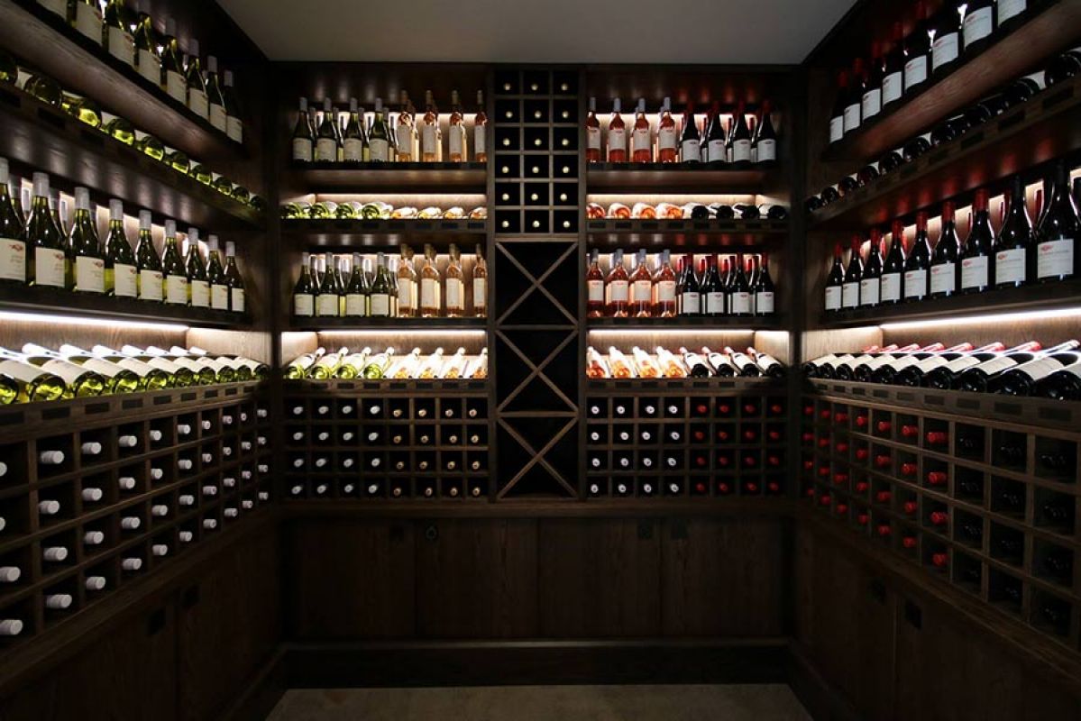 Manton Creek's extensive wine collection