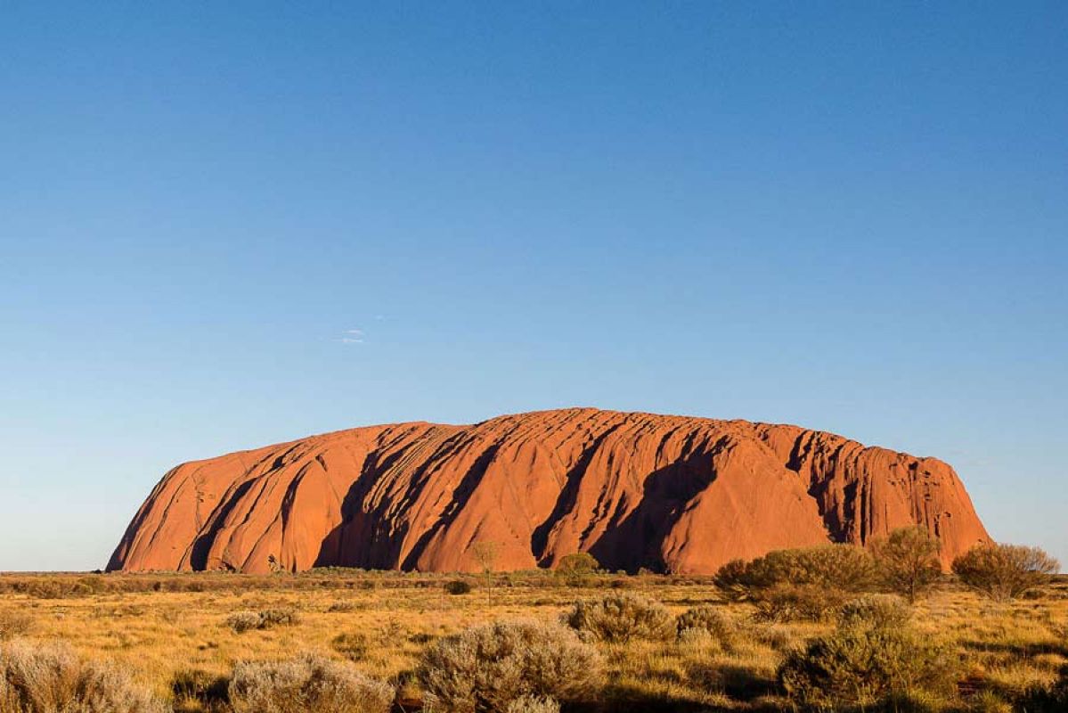 close up of uluru