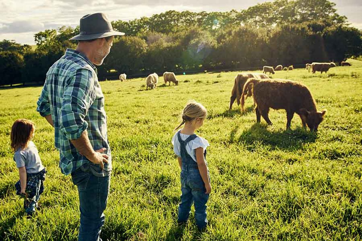 family on the farm