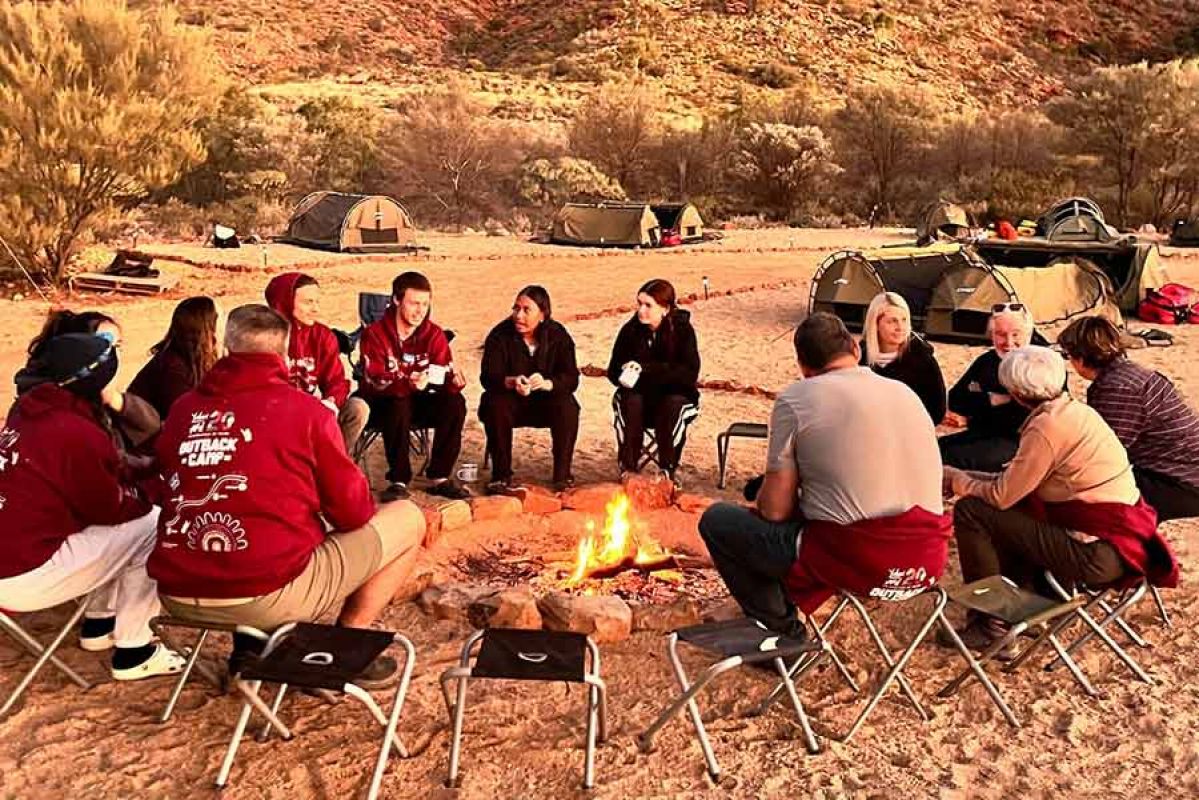Two young Indigenous boys smiling