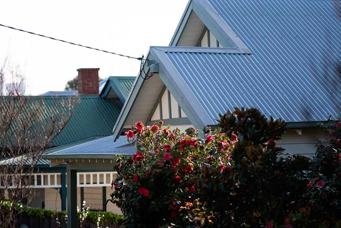 modern roof on an Australian house