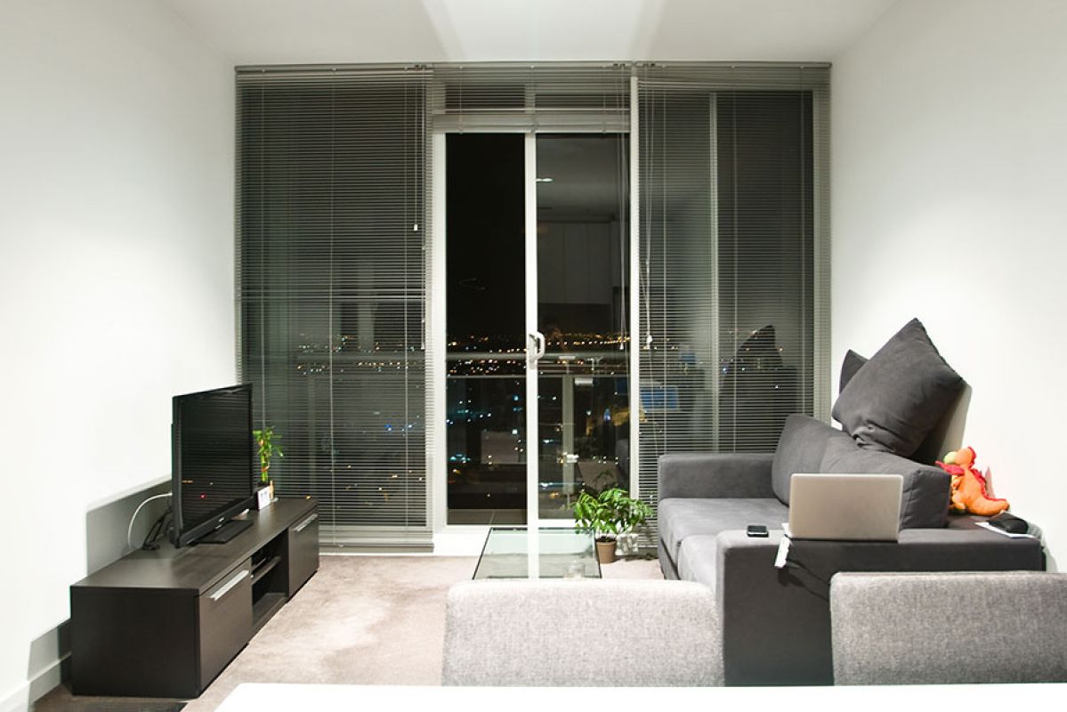 couple in their apartment