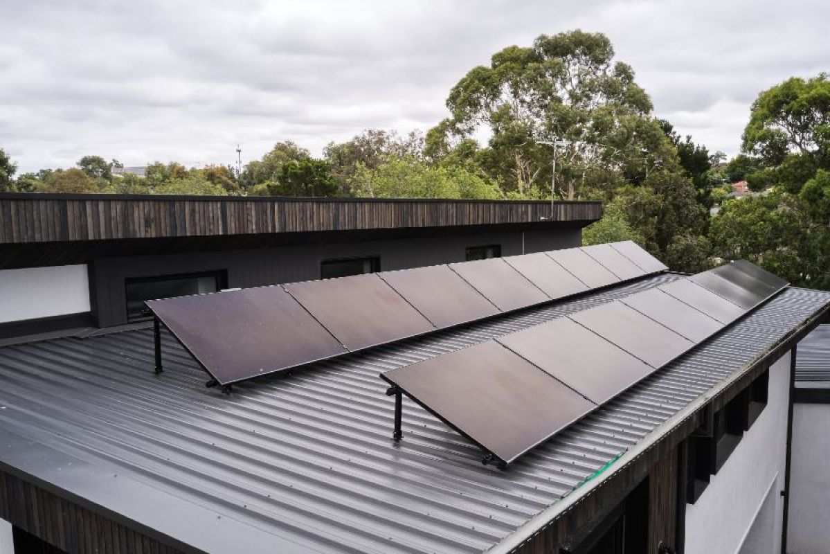 solar panels installed on a rooftop