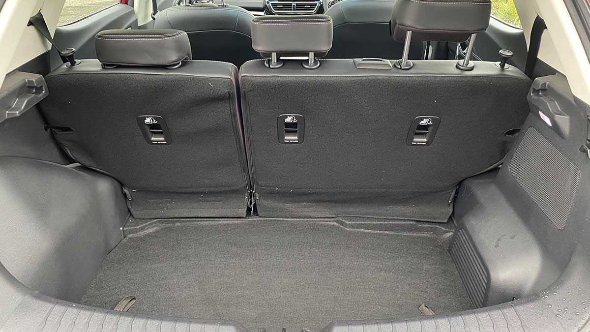 Boot area of Mahindra XUV 3XO small SUV