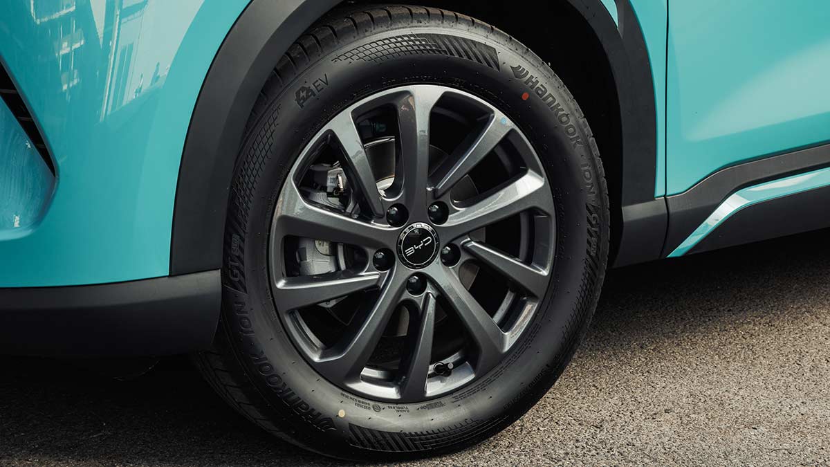 Both the Dynamic and Premium versions of the BYD Atto 2 DM-i have Hankook tyres