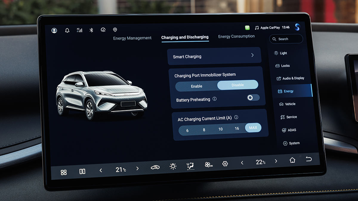 The Touchscreen in the BYD Atto 3 Evo 