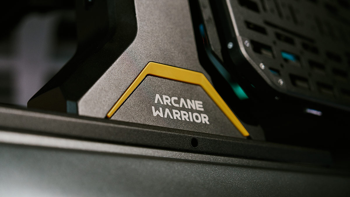 Arcane Warrior-branded accessory on tub of design prototype of Chery KP31 dual cab ute.