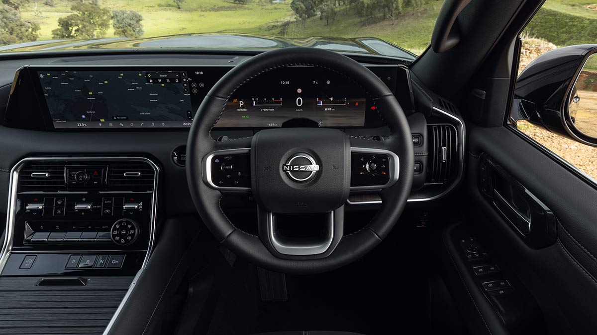 Electric power steering is standard on the Y63 Nissan Patrol, along with independent multi-link suspension. 