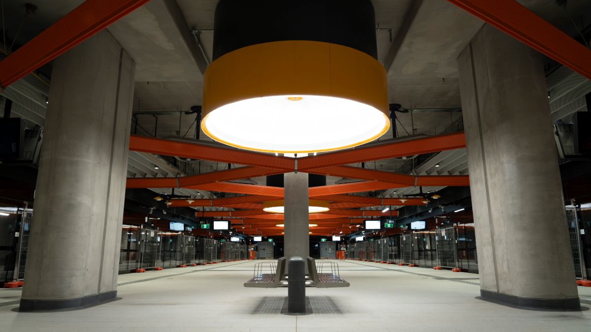 A platform at Anzac Station