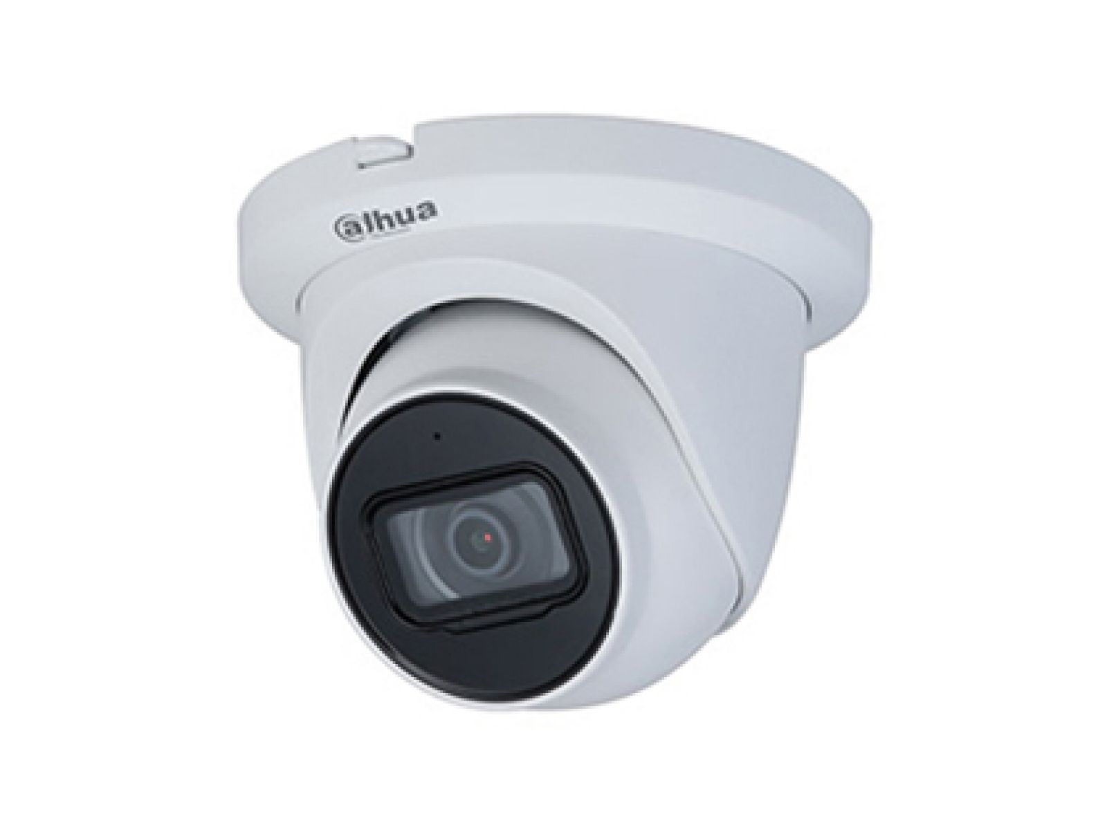 White Dahua security camera.