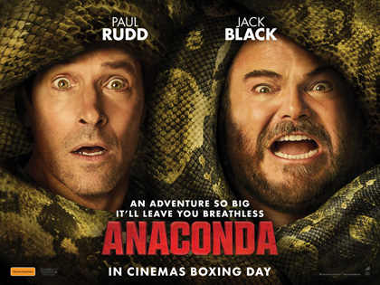Movie poster for the film Anaconda. 