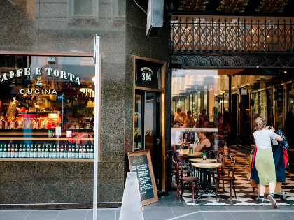 A coffee shop in Melbourne