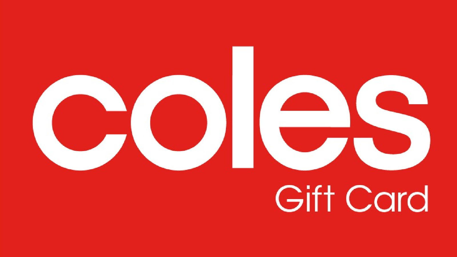 Coles branded gift card