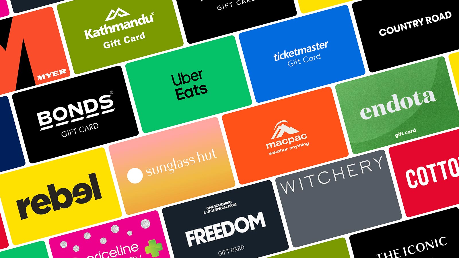 Multiple brand logos spread across the image.