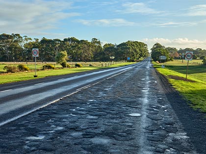 Henty highway on a sunny day.