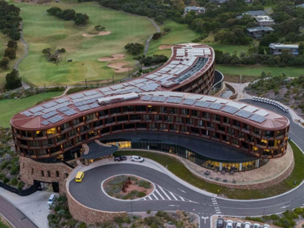 RACV Cape Schanck rooftop solar panels. 