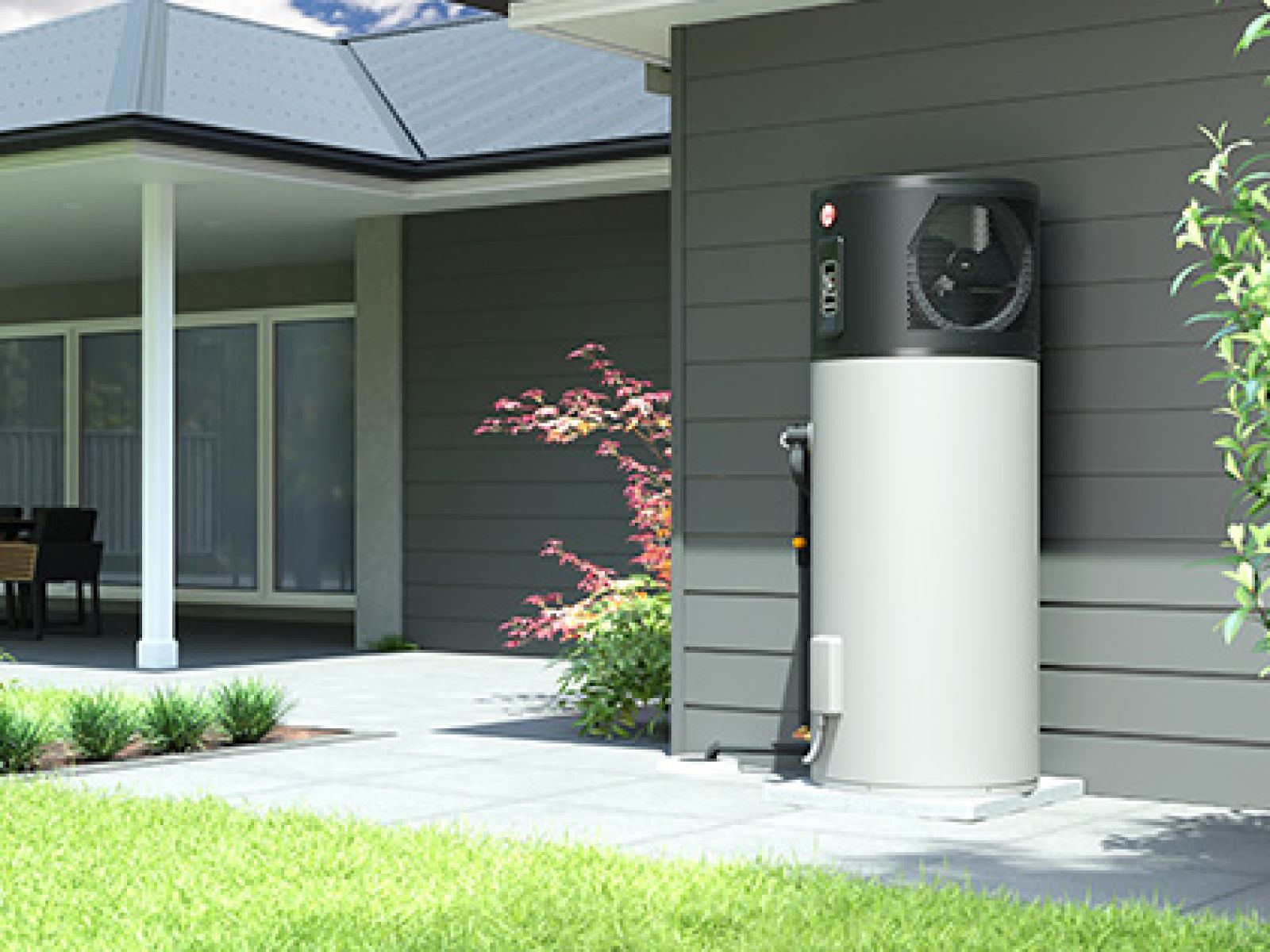 Rheem Ambipower heat pump hot water system.